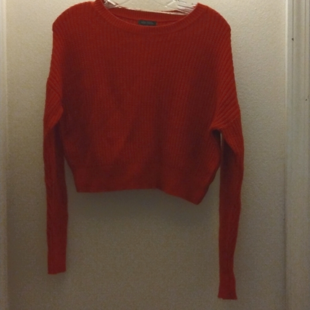 Wild fable ladies crop top sweater